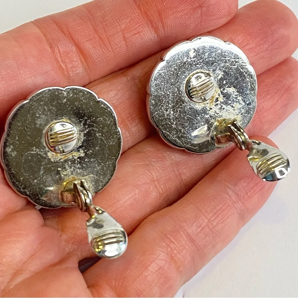 Vintage Monet Trifari Hong‎ Kong Clip On Earrings Lot of Three